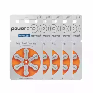 Power One P13 Hearing Aid Battery – 5 Strips Total 30 Batteries