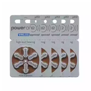 Power One P312 Hearing Aid Battery – 5 Strips Total 30 Batteries