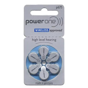 Power One P675 Hearing Aid Battery – 6 Pieces Pack