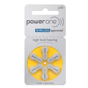 Power One P10 Hearing Aid Battery – 6 Pieces Pack