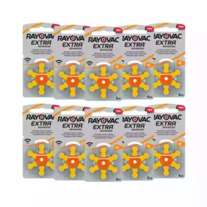 Rayovac Size-13 Hearing Aid Battery – 10 Strips Total 60 Batteries