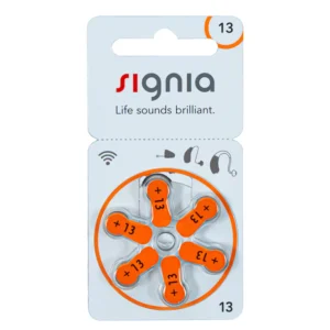 Signia Size-13 Hearing Aid Battery – 6 Pieces Pack