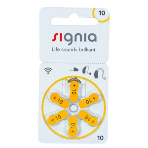 Signia Size-10 Hearing Aid Battery – 6 Pieces Pack